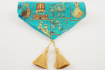 Table Runner, Turquoise Blue Turkish Dream Pattern Turkish Chenille Fabric Table Runner, Fabric Table Linens,Dining Table Runner Table Runner, Turquoise Blue Turkish Dream Pattern Turkish Chenille Fabric Table Runner, Fabric Table Linens,Dining Table Runner