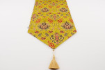 Table Runner, Pistachio Green Topkapi Palace Tulip Pattern Turkish Chenille Fabric Table Runner, Fabric Table Linens Table Runner, Pistachio Green Topkapi Palace Tulip Pattern Turkish Chenille Fabric Table Runner, Fabric Table Linens