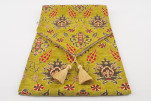 Table Runner, Pistachio Green Topkapi Palace Tulip Pattern Turkish Chenille Fabric Table Runner, Fabric Table Linens Table Runner, Pistachio Green Topkapi Palace Tulip Pattern Turkish Chenille Fabric Table Runner, Fabric Table Linens