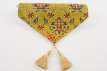 Table Runner, Pistachio Green Topkapi Palace Tulip Pattern Turkish Chenille Fabric Table Runner, Fabric Table Linens Table Runner, Pistachio Green Topkapi Palace Tulip Pattern Turkish Chenille Fabric Table Runner, Fabric Table Linens