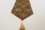 Table Runner, Moss Green Topkapi Palace Tulip Pattern Turkish Chenille Fabric Table Runner, Fabric Table Linens, Table Runner Table Runner, Moss Green Topkapi Palace Tulip Pattern Turkish Chenille Fabric Table Runner, Fabric Table Linens, Table Runner