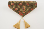 Table Runner, Moss Green Topkapi Palace Tulip Pattern Turkish Chenille Fabric Table Runner, Fabric Table Linens, Table Runner Table Runner, Moss Green Topkapi Palace Tulip Pattern Turkish Chenille Fabric Table Runner, Fabric Table Linens, Table Runner