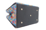 Genuine Lamb Leather Bag, Navy Blue Morocco Pattern Turkish Fabric Womens Bag, ID KCYC02,Lamb Leather Bag,Sheep Skin Leather Bag Genuine Lamb Leather Bag, Navy Blue Morocco Pattern Turkish Fabric Womens Bag, ID KCYC02,Lamb Leather Bag,Sheep Skin Leather Bag
