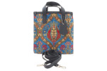 Genuine Lamb Leather Bag, Navy Blue Morocco Pattern Turkish Fabric Womens Bag, ID KCYC02,Lamb Leather Bag,Sheep Skin Leather Bag Genuine Lamb Leather Bag, Navy Blue Morocco Pattern Turkish Fabric Womens Bag, ID KCYC02,Lamb Leather Bag,Sheep Skin Leather Bag
