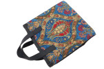 Genuine Lamb Leather Bag, Navy Blue Morocco Pattern Turkish Fabric Womens Bag, ID KCYC02,Lamb Leather Bag,Sheep Skin Leather Bag Genuine Lamb Leather Bag, Navy Blue Morocco Pattern Turkish Fabric Womens Bag, ID KCYC02,Lamb Leather Bag,Sheep Skin Leather Bag