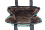 Genuine Lamb Leather Bag, Turquoise Blue Tiger Eyes Pattern Fabric Womens Bag, ID KCYC03,Lamb Leather Bag,Sheep Skin Leather Bag Genuine Lamb Leather Bag, Turquoise Blue Tiger Eyes Pattern Fabric Womens Bag, ID KCYC03,Lamb Leather Bag,Sheep Skin Leather Bag