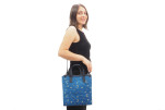 Genuine Lamb Leather Bag, Navy Blue Arabian Night Pattern Turkish Fabric Womens Bag,ID KCYC08,Leather Bag,Sheep Skin Leather Bag Genuine Lamb Leather Bag, Navy Blue Arabian Night Pattern Turkish Fabric Womens Bag,ID KCYC08,Leather Bag,Sheep Skin Leather Bag
