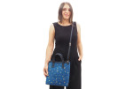 Genuine Lamb Leather Bag, Navy Blue Arabian Night Pattern Turkish Fabric Womens Bag,ID KCYC08,Leather Bag,Sheep Skin Leather Bag Genuine Lamb Leather Bag, Navy Blue Arabian Night Pattern Turkish Fabric Womens Bag,ID KCYC08,Leather Bag,Sheep Skin Leather Bag