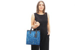 Genuine Lamb Leather Bag, Navy Blue Arabian Night Pattern Turkish Fabric Womens Bag,ID KCYC08,Leather Bag,Sheep Skin Leather Bag Genuine Lamb Leather Bag, Navy Blue Arabian Night Pattern Turkish Fabric Womens Bag,ID KCYC08,Leather Bag,Sheep Skin Leather Bag