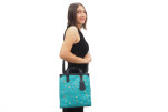 Genuine Lamb Leather Bag,Turquoise Blue Arabian Night Pattern Turkish Fabric Womens Bag,ID KCYC08,Leather Bag,Sheep Skin Leather Genuine Lamb Leather Bag,Turquoise Blue Arabian Night Pattern Turkish Fabric Womens Bag,ID KCYC08,Leather Bag,Sheep Skin Leather