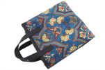 Genuine Lamb Leather Bag, Navy Blue Carnation Pattern Turkish Fabric Womens Bag, ID KCYC05, Leather Bag, Sheep Skin Leather Bag Genuine Lamb Leather Bag, Navy Blue Carnation Pattern Turkish Fabric Womens Bag, ID KCYC05, Leather Bag, Sheep Skin Leather Bag