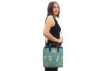 Genuine Lamb Leather Bag,Turquoise Blue Carnation Pattern Turkish Fabric Womens Bag,ID KCYC06,Leather Bag,Sheep Skin Leather Bag Genuine Lamb Leather Bag,Turquoise Blue Carnation Pattern Turkish Fabric Womens Bag,ID KCYC06,Leather Bag,Sheep Skin Leather Bag