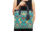 Genuine Lamb Leather Bag,Turquoise Blue Carnation Pattern Turkish Fabric Womens Bag,ID KCYC06,Leather Bag,Sheep Skin Leather Bag Genuine Lamb Leather Bag,Turquoise Blue Carnation Pattern Turkish Fabric Womens Bag,ID KCYC06,Leather Bag,Sheep Skin Leather Bag