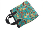 Genuine Lamb Leather Bag,Turquoise Blue Carnation Pattern Turkish Fabric Womens Bag,ID KCYC06,Leather Bag,Sheep Skin Leather Bag Genuine Lamb Leather Bag,Turquoise Blue Carnation Pattern Turkish Fabric Womens Bag,ID KCYC06,Leather Bag,Sheep Skin Leather Bag