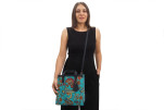 Genuine Lamb Leather Bag,Turquoise Blue Carnation Pattern Turkish Fabric Womens Bag,ID KCYC10,Leather Bag,Sheep Skin Leather Bag Genuine Lamb Leather Bag,Turquoise Blue Carnation Pattern Turkish Fabric Womens Bag,ID KCYC10,Leather Bag,Sheep Skin Leather Bag