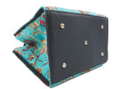 Genuine Lamb Leather Bag,Turquoise Blue Carnation Pattern Turkish Fabric Womens Bag,ID KCYC10,Leather Bag,Sheep Skin Leather Bag Genuine Lamb Leather Bag,Turquoise Blue Carnation Pattern Turkish Fabric Womens Bag,ID KCYC10,Leather Bag,Sheep Skin Leather Bag