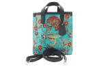 Genuine Lamb Leather Bag,Turquoise Blue Carnation Pattern Turkish Fabric Womens Bag,ID KCYC10,Leather Bag,Sheep Skin Leather Bag Genuine Lamb Leather Bag,Turquoise Blue Carnation Pattern Turkish Fabric Womens Bag,ID KCYC10,Leather Bag,Sheep Skin Leather Bag