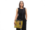 Genuine Lamb Leather Bag, Pistachio Green Topkapi Palace Tulip Pattern Fabric Womens Bag, ID KCYC07, Leather Bag, Sheep Skin Bag Genuine Lamb Leather Bag, Pistachio Green Topkapi Palace Tulip Pattern Fabric Womens Bag, ID KCYC07, Leather Bag, Sheep Skin Bag
