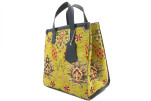 Genuine Lamb Leather Bag, Pistachio Green Topkapi Palace Tulip Pattern Fabric Womens Bag, ID KCYC07, Leather Bag, Sheep Skin Bag Genuine Lamb Leather Bag, Pistachio Green Topkapi Palace Tulip Pattern Fabric Womens Bag, ID KCYC07, Leather Bag, Sheep Skin Bag