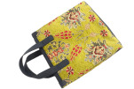 Genuine Lamb Leather Bag, Pistachio Green Topkapi Palace Tulip Pattern Fabric Womens Bag, ID KCYC07, Leather Bag, Sheep Skin Bag Genuine Lamb Leather Bag, Pistachio Green Topkapi Palace Tulip Pattern Fabric Womens Bag, ID KCYC07, Leather Bag, Sheep Skin Bag