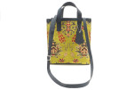 Genuine Lamb Leather Bag, Pistachio Green Topkapi Palace Tulip Pattern Fabric Womens Bag, ID KCYC07, Leather Bag, Sheep Skin Bag Genuine Lamb Leather Bag, Pistachio Green Topkapi Palace Tulip Pattern Fabric Womens Bag, ID KCYC07, Leather Bag, Sheep Skin Bag