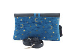 Leather Crossbody Bag, Leather Clutch Bag,ID KCYC41, Navy Blue Arabian Night Pattern Turkish Fabric Womens Bag, Lamb Leather Bag Leather Crossbody Bag, Leather Clutch Bag,ID KCYC41, Navy Blue Arabian Night Pattern Turkish Fabric Womens Bag, Lamb Leather Bag