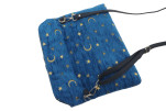 Leather Crossbody Bag, Leather Clutch Bag,ID KCYC41, Navy Blue Arabian Night Pattern Turkish Fabric Womens Bag, Lamb Leather Bag Leather Crossbody Bag, Leather Clutch Bag,ID KCYC41, Navy Blue Arabian Night Pattern Turkish Fabric Womens Bag, Lamb Leather Bag