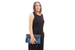 Leather Crossbody Bag, Leather Clutch Bag,ID KCYC41, Navy Blue Arabian Night Pattern Turkish Fabric Womens Bag, Lamb Leather Bag Leather Crossbody Bag, Leather Clutch Bag,ID KCYC41, Navy Blue Arabian Night Pattern Turkish Fabric Womens Bag, Lamb Leather Bag