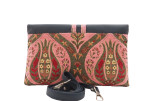 Leather Crossbody Bag, Leather Clutch Bag, ID KCYC42, Pale Pink Morocco Pattern Turkish Fabric Womens Bag,Genuine Sheep Skin Bag Leather Crossbody Bag, Leather Clutch Bag, ID KCYC42, Pale Pink Morocco Pattern Turkish Fabric Womens Bag,Genuine Sheep Skin Bag