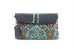 Leather Crossbody Bag, Leather Clutch Bag, ID KCYC45,Turquoise Blue Morocco Pattern Turkish Fabric Womens Bag,Genuine Sheep Skin Leather Crossbody Bag, Leather Clutch Bag, ID KCYC45,Turquoise Blue Morocco Pattern Turkish Fabric Womens Bag,Genuine Sheep Skin