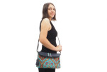 Leather Crossbody Bag, Leather Clutch Bag, ID KCYC45,Turquoise Blue Morocco Pattern Turkish Fabric Womens Bag,Genuine Sheep Skin Leather Crossbody Bag, Leather Clutch Bag, ID KCYC45,Turquoise Blue Morocco Pattern Turkish Fabric Womens Bag,Genuine Sheep Skin