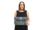Leather Crossbody Bag, Leather Clutch Bag, ID KCYC45,Turquoise Blue Morocco Pattern Turkish Fabric Womens Bag,Genuine Sheep Skin Leather Crossbody Bag, Leather Clutch Bag, ID KCYC45,Turquoise Blue Morocco Pattern Turkish Fabric Womens Bag,Genuine Sheep Skin