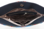 Leather Crossbody Bag, Leather Clutch Bag, ID KCYC46, Navy Blue Morocco Pattern Turkish Fabric Womens Bag,Genuine Sheep Skin Bag Leather Crossbody Bag, Leather Clutch Bag, ID KCYC46, Navy Blue Morocco Pattern Turkish Fabric Womens Bag,Genuine Sheep Skin Bag