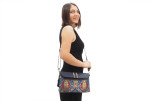 Leather Crossbody Bag, Leather Clutch Bag, ID KCYC46, Navy Blue Morocco Pattern Turkish Fabric Womens Bag,Genuine Sheep Skin Bag Leather Crossbody Bag, Leather Clutch Bag, ID KCYC46, Navy Blue Morocco Pattern Turkish Fabric Womens Bag,Genuine Sheep Skin Bag