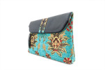 Leather Crossbody Bag,Leather Clutch Bag,ID KCYC49,Turquoise Blue Topkapi Palace Tulip Pattern Fabric Women Bag,Lamb Leather Bag Leather Crossbody Bag,Leather Clutch Bag,ID KCYC49,Turquoise Blue Topkapi Palace Tulip Pattern Fabric Women Bag,Lamb Leather Bag