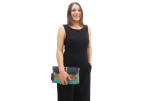 Leather Crossbody Bag,Leather Clutch Bag,ID KCYC49,Turquoise Blue Topkapi Palace Tulip Pattern Fabric Women Bag,Lamb Leather Bag Leather Crossbody Bag,Leather Clutch Bag,ID KCYC49,Turquoise Blue Topkapi Palace Tulip Pattern Fabric Women Bag,Lamb Leather Bag