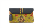 Leather Crossbody Bag, Leather Clutch Bag, ID KCYC52,Pistachio Green Carnation Pattern Fabric Women Bag,Genuine Lamb Leather Bag Leather Crossbody Bag, Leather Clutch Bag, ID KCYC52,Pistachio Green Carnation Pattern Fabric Women Bag,Genuine Lamb Leather Bag