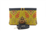 Leather Crossbody Bag, Leather Clutch Bag, ID KCYC52,Pistachio Green Carnation Pattern Fabric Women Bag,Genuine Lamb Leather Bag Leather Crossbody Bag, Leather Clutch Bag, ID KCYC52,Pistachio Green Carnation Pattern Fabric Women Bag,Genuine Lamb Leather Bag