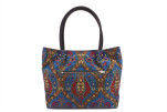 Fabric Woman Hand Bag, Navy Blue Morocco Pattern Turkish Fabric Bag, ID KCYC61, Lamb Leather Bag, Genuine Sheep Skin Leather Bag Fabric Woman Hand Bag, Navy Blue Morocco Pattern Turkish Fabric Bag, ID KCYC61, Lamb Leather Bag, Genuine Sheep Skin Leather Bag