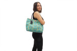 Fabric Woman Hand Bag, Turquoise Blue Tiger Eyes Turkish Fabric Bag, ID KCYC66, Lamb Leather Bag, Genuine Sheep Skin Leather Bag Fabric Woman Hand Bag, Turquoise Blue Tiger Eyes Turkish Fabric Bag, ID KCYC66, Lamb Leather Bag, Genuine Sheep Skin Leather Bag