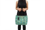 Fabric Woman Hand Bag, Turquoise Blue Tiger Eyes Turkish Fabric Bag, ID KCYC66, Lamb Leather Bag, Genuine Sheep Skin Leather Bag Fabric Woman Hand Bag, Turquoise Blue Tiger Eyes Turkish Fabric Bag, ID KCYC66, Lamb Leather Bag, Genuine Sheep Skin Leather Bag