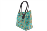 Fabric Woman Hand Bag, Turquoise Blue Tiger Eyes Turkish Fabric Bag, ID KCYC66, Lamb Leather Bag, Genuine Sheep Skin Leather Bag Fabric Woman Hand Bag, Turquoise Blue Tiger Eyes Turkish Fabric Bag, ID KCYC66, Lamb Leather Bag, Genuine Sheep Skin Leather Bag
