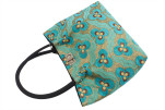 Fabric Woman Hand Bag, Turquoise Blue Tiger Eyes Turkish Fabric Bag, ID KCYC66, Lamb Leather Bag, Genuine Sheep Skin Leather Bag Fabric Woman Hand Bag, Turquoise Blue Tiger Eyes Turkish Fabric Bag, ID KCYC66, Lamb Leather Bag, Genuine Sheep Skin Leather Bag