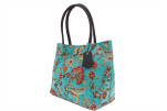 Fabric Woman Hand Bag, Turquoise Blue Caucasus Carnation Carnation Pattern Turkish Fabric Bag, ID KCYC62, Genuine Sheep Skin Bag Fabric Woman Hand Bag, Turquoise Blue Caucasus Carnation Carnation Pattern Turkish Fabric Bag, ID KCYC62, Genuine Sheep Skin Bag