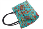 Fabric Woman Hand Bag, Turquoise Blue Caucasus Carnation Carnation Pattern Turkish Fabric Bag, ID KCYC62, Genuine Sheep Skin Bag Fabric Woman Hand Bag, Turquoise Blue Caucasus Carnation Carnation Pattern Turkish Fabric Bag, ID KCYC62, Genuine Sheep Skin Bag