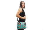 Fabric Woman Hand Bag, Turquoise Blue Caucasus Carnation Carnation Pattern Turkish Fabric Bag, ID KCYC21, Genuine Sheep Skin Bag Fabric Woman Hand Bag, Turquoise Blue Caucasus Carnation Carnation Pattern Turkish Fabric Bag, ID KCYC21, Genuine Sheep Skin Bag