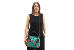 Fabric Woman Hand Bag, Turquoise Blue Caucasus Carnation Carnation Pattern Turkish Fabric Bag, ID KCYC21, Genuine Sheep Skin Bag Fabric Woman Hand Bag, Turquoise Blue Caucasus Carnation Carnation Pattern Turkish Fabric Bag, ID KCYC21, Genuine Sheep Skin Bag