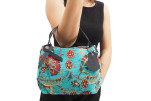 Fabric Woman Hand Bag, Turquoise Blue Caucasus Carnation Carnation Pattern Turkish Fabric Bag, ID KCYC21, Genuine Sheep Skin Bag Fabric Woman Hand Bag, Turquoise Blue Caucasus Carnation Carnation Pattern Turkish Fabric Bag, ID KCYC21, Genuine Sheep Skin Bag