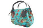 Fabric Woman Hand Bag, Turquoise Blue Caucasus Carnation Carnation Pattern Turkish Fabric Bag, ID KCYC21, Genuine Sheep Skin Bag Fabric Woman Hand Bag, Turquoise Blue Caucasus Carnation Carnation Pattern Turkish Fabric Bag, ID KCYC21, Genuine Sheep Skin Bag