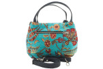 Fabric Woman Hand Bag, Turquoise Blue Caucasus Carnation Carnation Pattern Turkish Fabric Bag, ID KCYC21, Genuine Sheep Skin Bag Fabric Woman Hand Bag, Turquoise Blue Caucasus Carnation Carnation Pattern Turkish Fabric Bag, ID KCYC21, Genuine Sheep Skin Bag